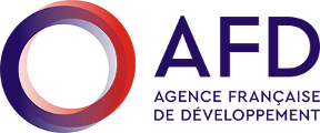 AFD Logo showing a Circle with half dark blue and half bright red color