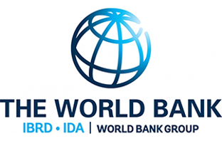 The World Bank Logo showing a globe as a mesh